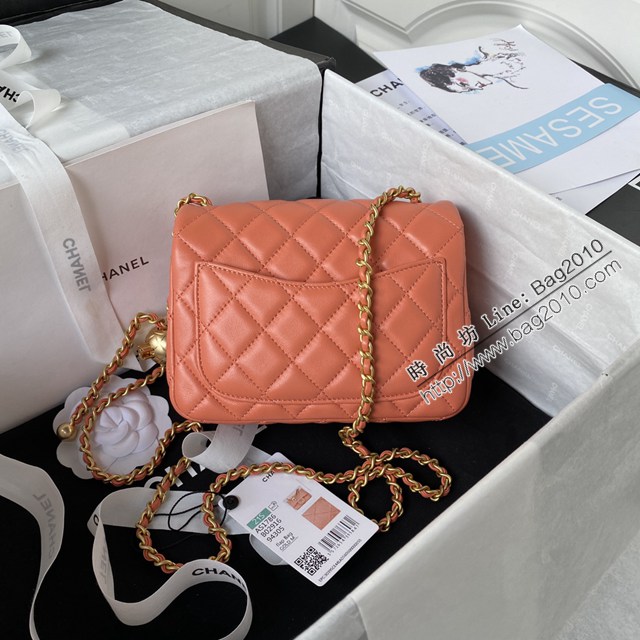 Chanel專櫃新款單肩斜挎鏈條女包 香奈兒AS1786爆款金屬cfmini口蓋包 djc6153